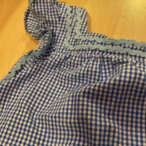 Sail to sable STS Blue checkered dress girls size 10 - Picture 3 of 7